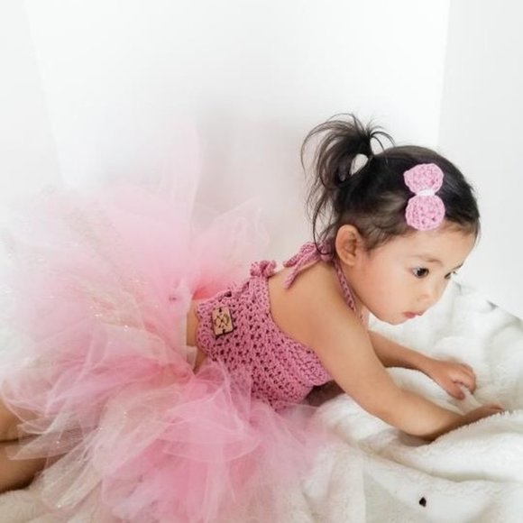 Ella Crop Top, Pima Cotton Top, Baby Crochet Crop Top, Summer cotton top - Picture 9 of 10